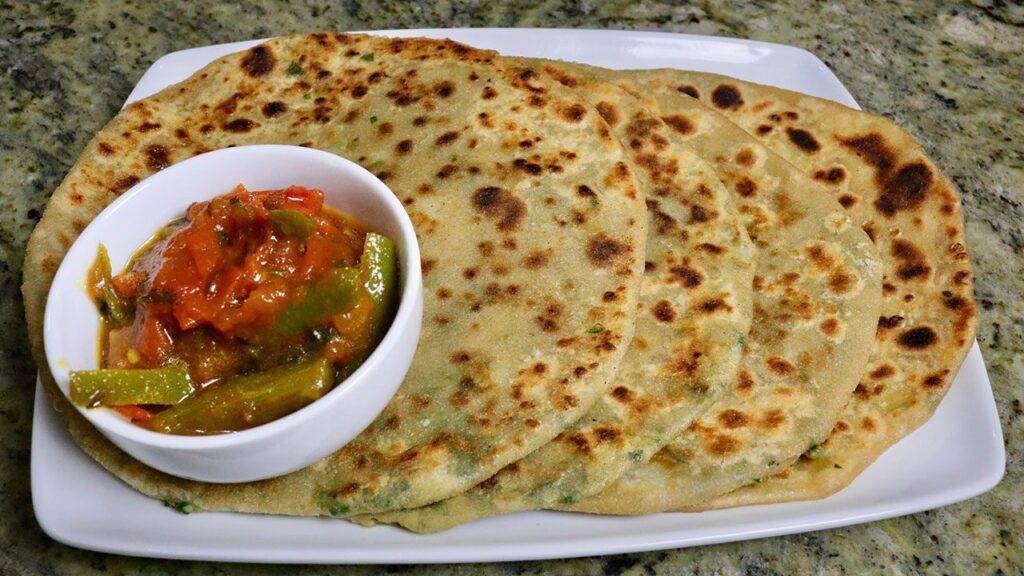 Aloo Naan (Stuffed Potato Naan) Manjula's Kitchen Indian Vegetarian
