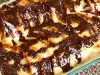 Bread Pudding with Chocolate Sauce
