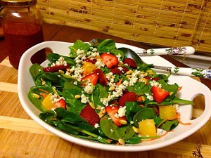 Spring Spinach and Strawberry Salad