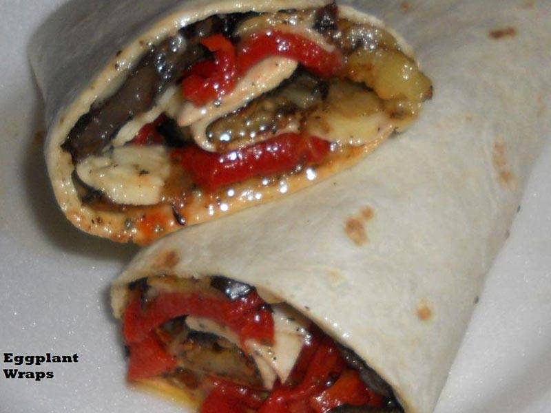 Wrap Recipes How to make Vegan Grilled Eggplant Wraps
