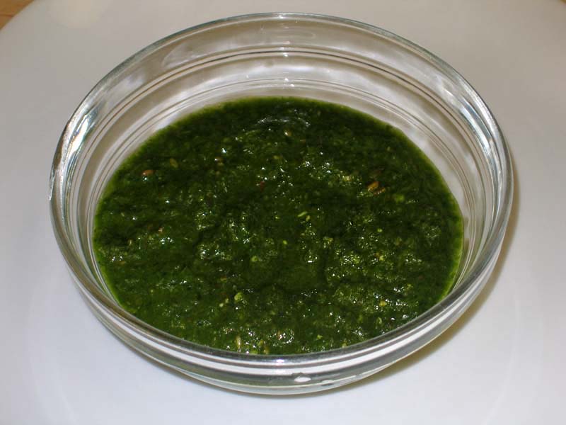 Hari Chutney Cilantro Chutney Manjula's Kitchen Indian Vegetarian