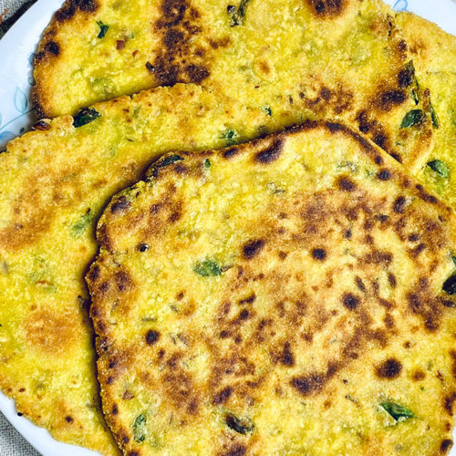 Methi Bajra Paratha (Millet Gluten Free and Vegan Bread)
