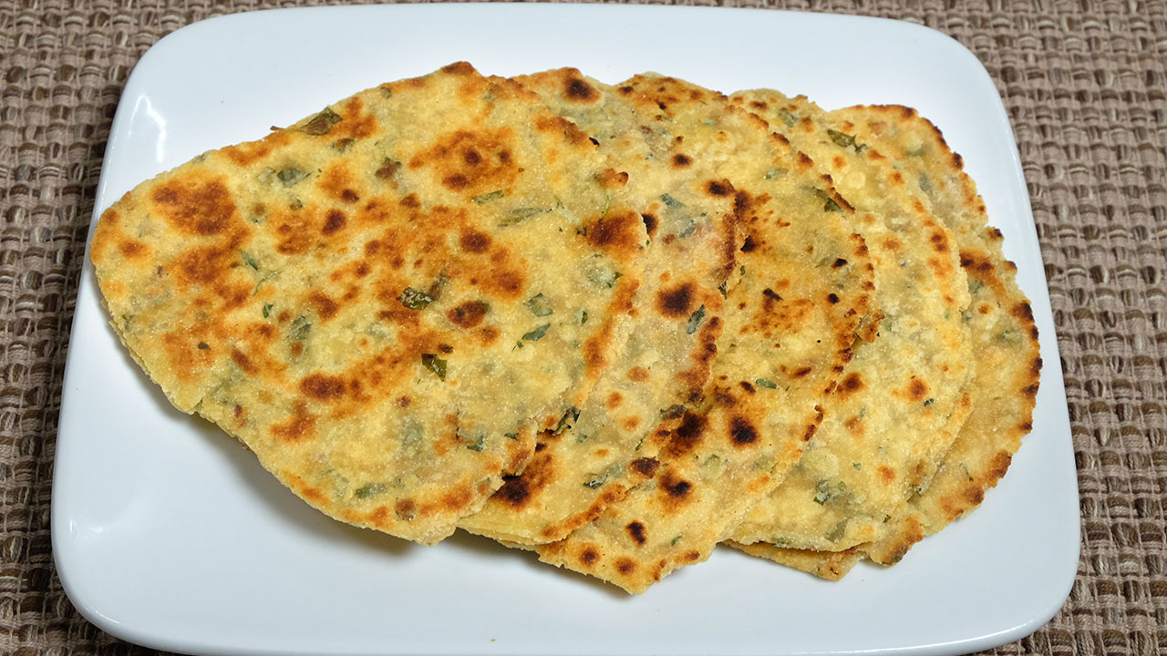 Rava Mint Paratha - Manjula's Kitchen - Indian Vegetarian Recipes