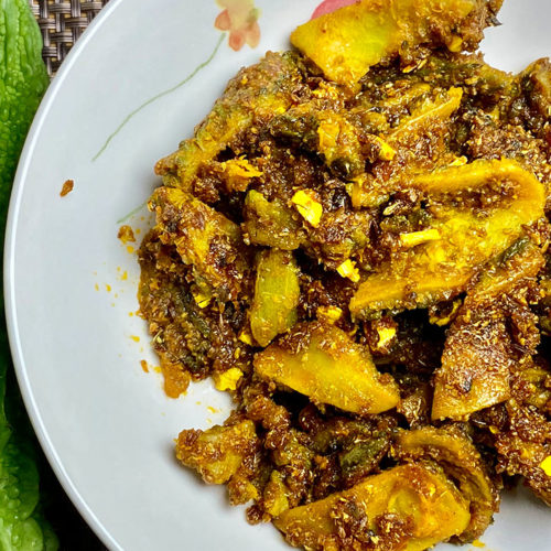 Sweet and Sour Spicy Karela (Bitter Melon) Recipe by Manula
